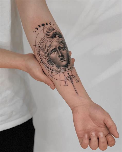 versace hair tattoo|medusa tattoo meaning for female.